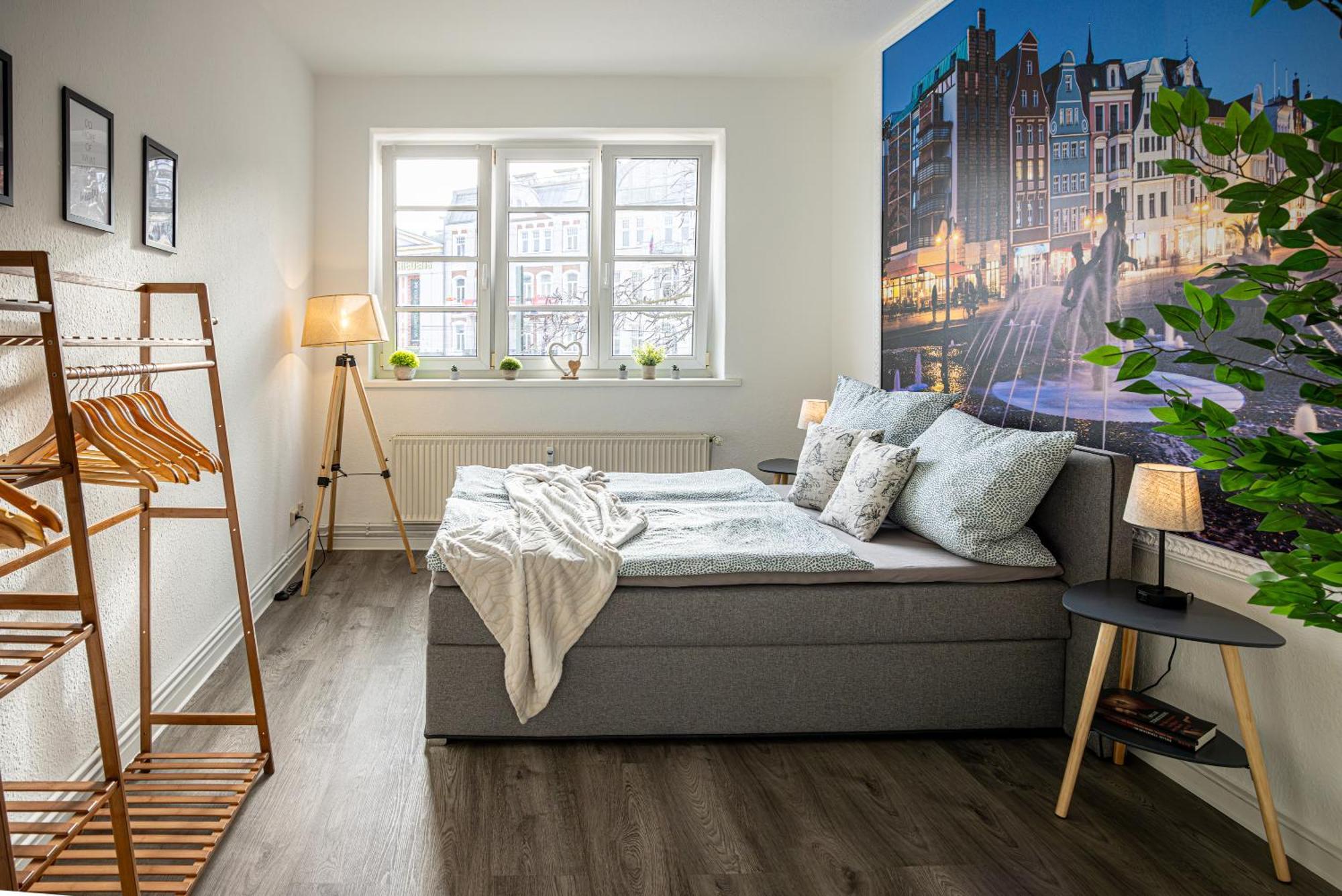 Luxus City Apartment Sauna Balkon Kueche Zentral Росток Экстерьер фото