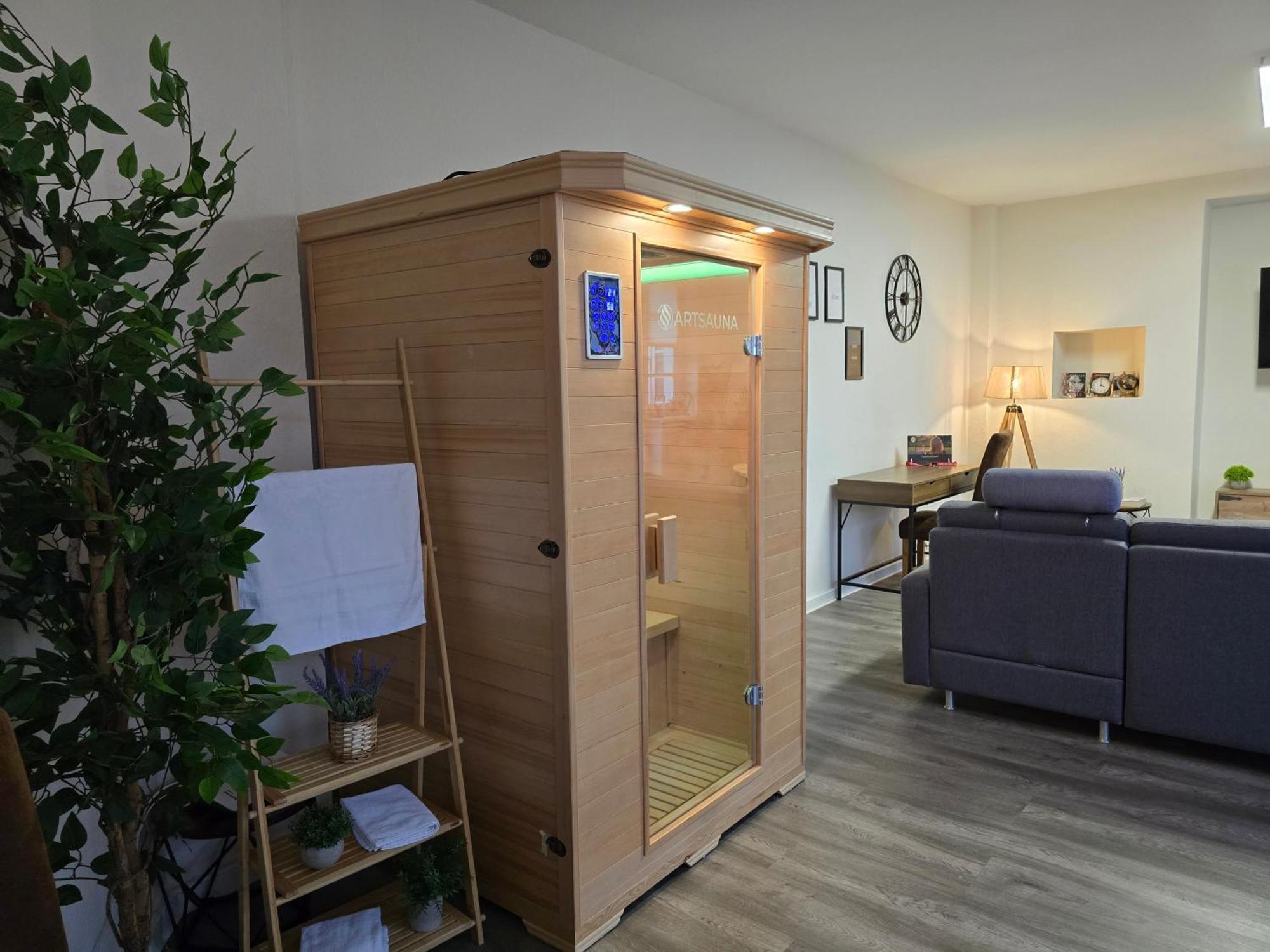 Luxus City Apartment Sauna Balkon Kueche Zentral Росток Экстерьер фото